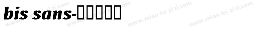 bis sans字体转换